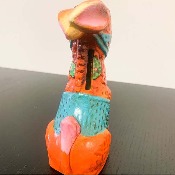 Vintage Hallmark Painted Ceramic Donkey Piggy Bank - Picture 4 of 5